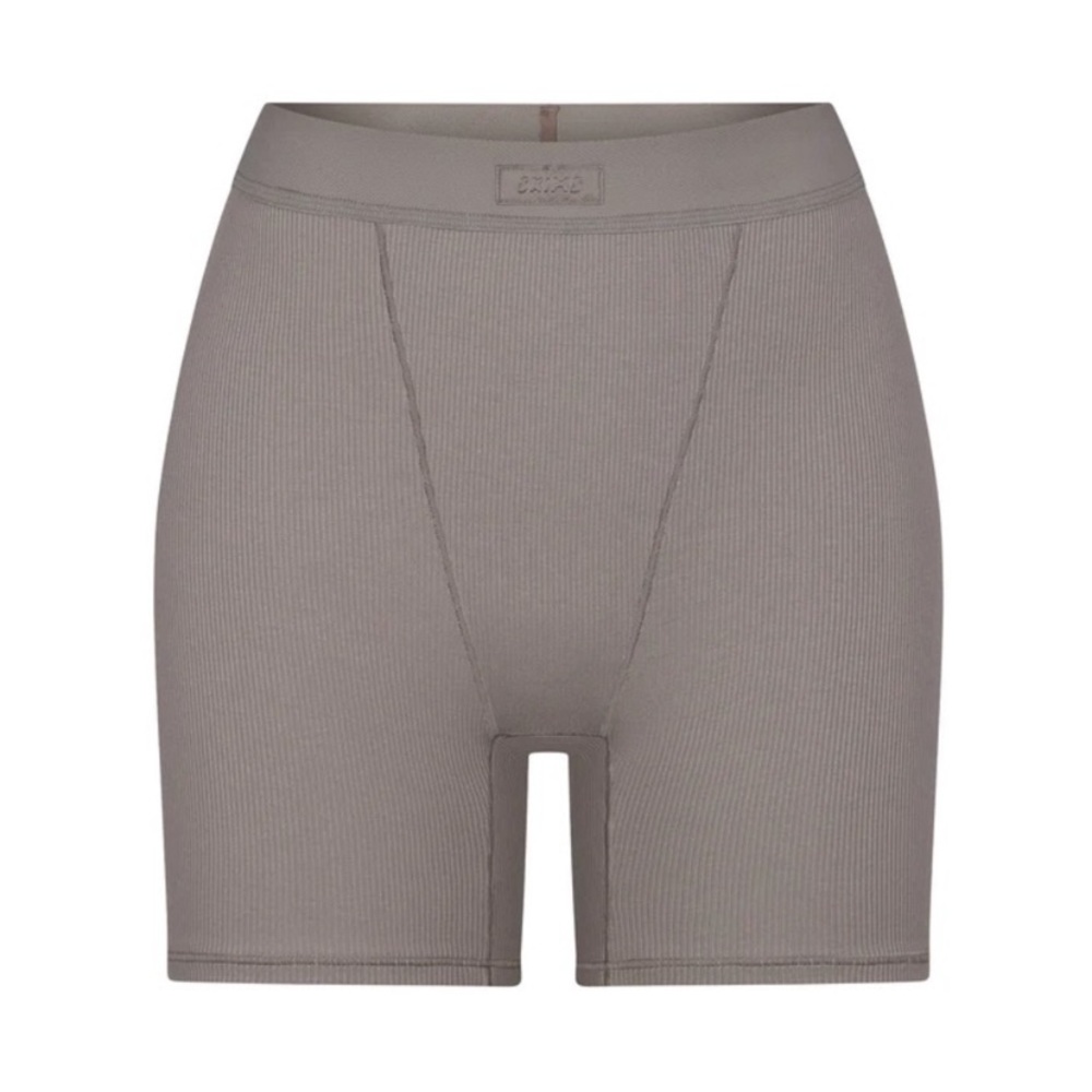 RARE skims smoke cotton rib boxer shorts